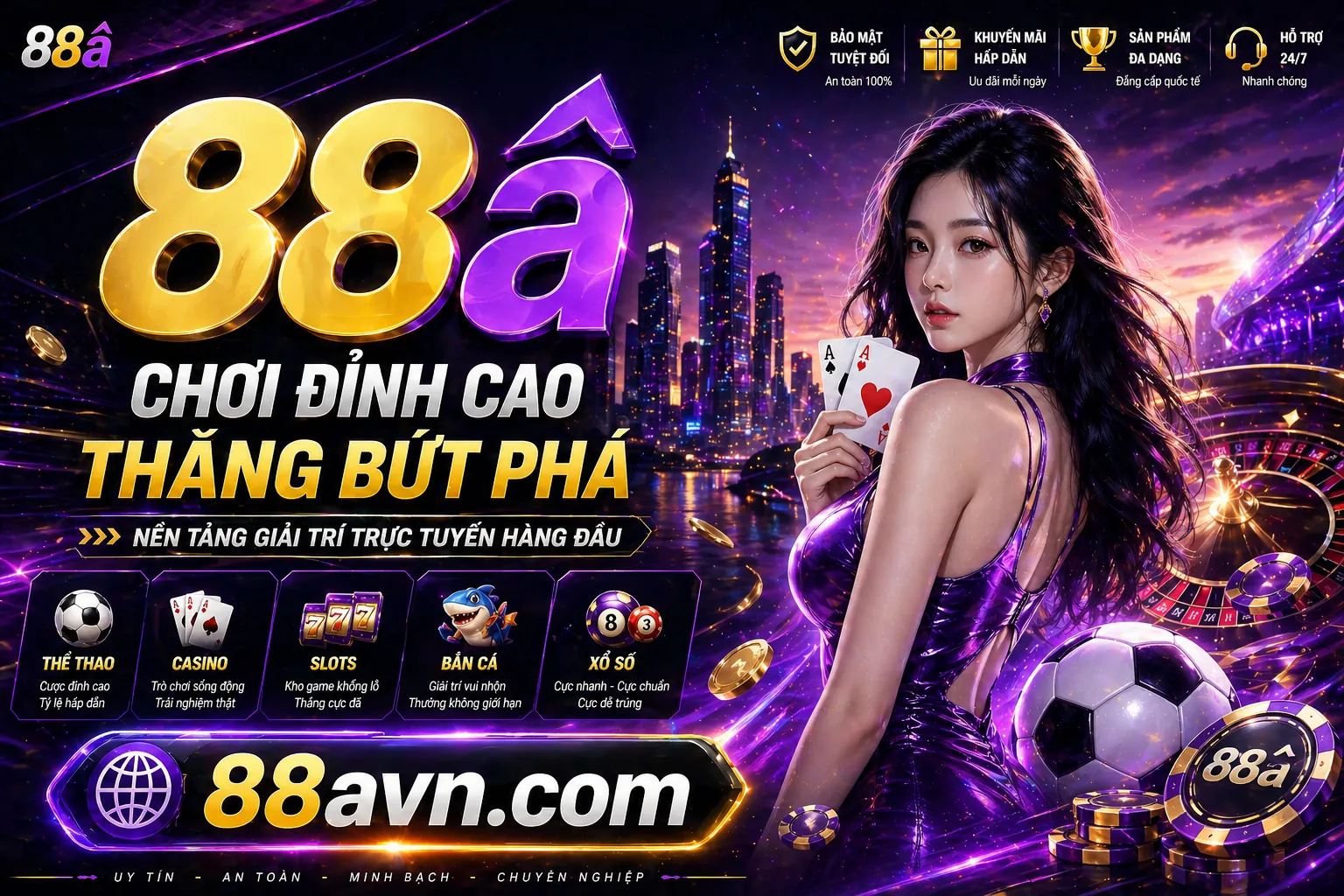 Sảnh Casino Trực Tuyến 89bet2 Nổ Hũ với bàn chơi và chip vàng